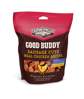 Castor & Pollux Good Buddy Sausage Cuts Real Chicken Recipe Grain Free Dog Treats, 5-oz bag