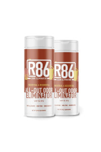 R86 Industrial All-Out Odor Eliminator, Removes Dead Animal Odor, Skunk Odor, Urine, Poop, Musty Basement & More - Natural Formula, Use Wet or Dry, Biodegradable