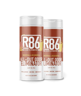 R86 Industrial All-Out Odor Eliminator, Removes Dead Animal Odor, Skunk Odor, Urine, Poop, Musty Basement & More - Natural Formula, Use Wet or Dry, Biodegradable