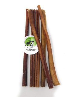 Sancho & Lola's 12-inch Standard Bully Sticks for Dogs - (5 Count) Grass-fed Free-Range Grain-Free High-Protein Pizzle Dog Chews