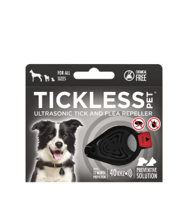 Tickless Classic Pet - Ultrasonic, Natural, Chemical-Free tick and flea Repeller - Black