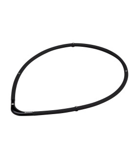 Phiten (phiten) Necklace RAKUWA Magnetic Titanium Necklace S- || Black ? Black 45cm