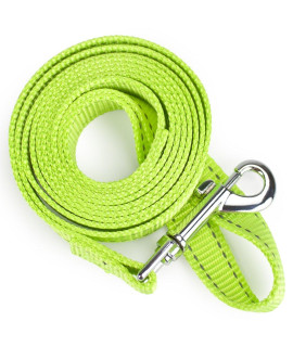 Reflective Nylon Safety Leash with Sturdy Handle Bright, Extra-Visible Dog Leashes for Small/Medium/Large Breeds of Pets 6 ft. & 8 ft Easy-Clip Rope Leashes for Dog Walking & Pet Protection 6 ft.