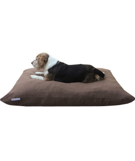 Dogbed4less Do It Yourself DIY Pet Bed Pillow Duvet Denim cover Waterproof Internal case for Dogcat at Large 48X29 Brown color - covers only