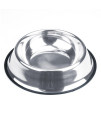Weebo Stainless Steel Water & Food Bowl for Dogs and Cats No-Tip No-Slip Dishwasher Safe 40 Ounce Classic Stainless Steel