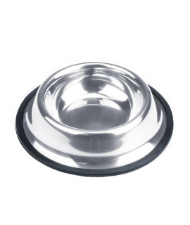 Weebo Stainless Steel Water & Food Bowl for Dogs and Cats No-Tip No-Slip Dishwasher Safe 4 Ounce Classic Stainless Steel