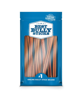 Best Bully Sticks 12 Inch All-Natural Odor Free Bully Sticks for Dogs - 12 Fully Digestible, 100% Grass-Fed Beef, Grain and Rawhide Free 12 Pack