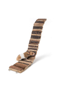 Niteangel Hamster Suspension Bridge Toy - Long Climbing Ladder for Dwarf Syrian Hamster Mice Mouse Gerbils and Other Small Animals (21.8 L x 2.8 W)