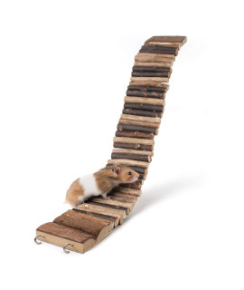 Niteangel Hamster Suspension Bridge Toy - Long Climbing Ladder for Dwarf Syrian Hamster Mice Mouse Gerbils and Other Small Animals (21.8 L x 2.8 W)