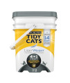 Purina Tidy Cats Light Weight, Low Dust, Clumping Cat Litter, LightWeight 4-in-1 Strength Cat Litter - 17 lb. Pail