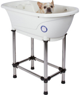 Flying Pig? Pet Dog Cat Portable Bath Tub (White, 37.5x19.5x35.5)