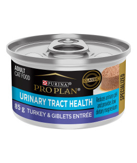 Purina Pro Plan Urinary Tract Cat Food Wet Pate, Urinary Tract Health Turkey and Giblets Entree - 3 oz. Pull-Top Can