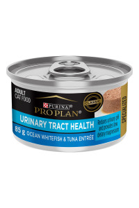 Purina Pro Plan Urinary Tract Cat Food Wet Pate, Urinary Tract Health Ocean Whitefish Entree - (24) 3 oz. Pull-Top Cans
