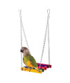 Vktech?5pcs Pet Bird Parrot Parakeet Budgie Cockatiel Cage Hammock Swing Toy Hanging Toy (Style A)