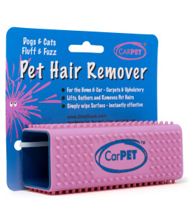 Car Pet Hair Remover - Remove Dog, Cat, Horse & Pet Hair from Car, 4x4 & RV Interiors & Carpets - Also Ideal for Clothing, Sofas, Soft Furnishings, Carpets, Bedding or Any Fabric - Pink
