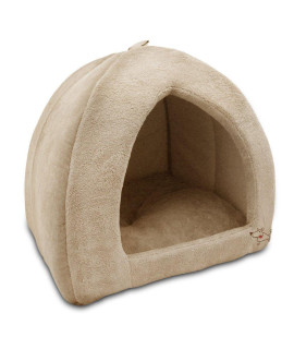 Pet Tent-Soft Bed for Dog and Cat by Best Pet Supplies - Tan, 18 x 18 x H:16