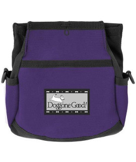 Rapid Rewards Deluxe Dog Training Bag with Belt by Doggone good (Purple) by Doggone good