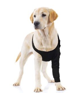 Suitical Recovery Sleeve for Dogs Front Leg Protection After Surgery Dog Leg Sleeve to Stop Licking Machine Washable Chest Circumference 21.3- 26.8 Sleeve Length 10.2 M Single Sleeve