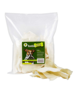 PET MAGASIN Natural Rawhide Chips - Premium Long-Lasting Dog Treats with Thick Cut Beef Hides, Processed Without Additives Or Chemicals