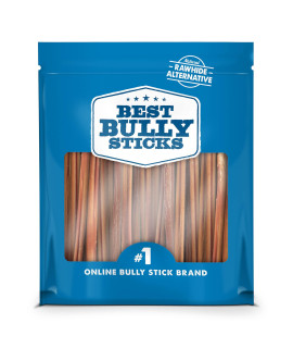 Best Bully Sticks 6 Inch All-Natural USA-Baked Bully Sticks for Dogs - 6 Fully Digestible, 100% Grass-Fed Beef, Grain and Rawhide Free 18 Pack