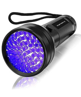 UV Flashlight Black Light , Vansky 51 LED Blacklight Pet Urine Detector for Dog/Cat Urine,Dry Stains,Bed Bug, Matching with Pet Odor Eliminator