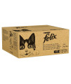 Felix cat Pouches Fish and Poultry In Jelly and gravy 100g (120 Pouches)