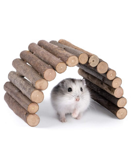 Niteangel Wooden Ladder Bridge, Hamster Mouse Rat Rodents Toy, Small Animal Chew Toy