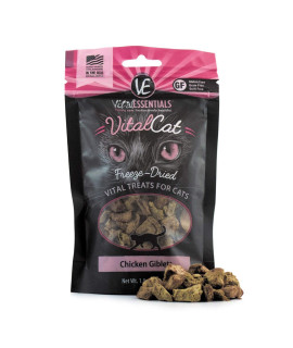 Vital Cat Freeze-Dried All-Natural Chicken Giblets Cat Treats, 1 oz.