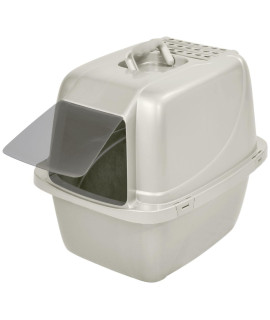 Van Ness Enclosed Pan with Door - White - Large