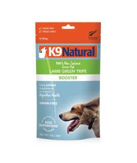 K9 Natural Grain-Free Freeze-Dried Dog Food Supplement Booster, Lamb Green Tripe 2oz