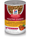 Hill's Science Diet Wet Dog Food, Adult, Healthy Cuisine, Roasted Chicken Carrots & Spinach, 12.5 oz. Cans, 12-Pack