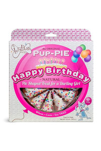 The Lazy Dog Cookie Co. - Original Pup-Pie - Happy Birthday Dog Treat for a Darling Girl, 5 oz