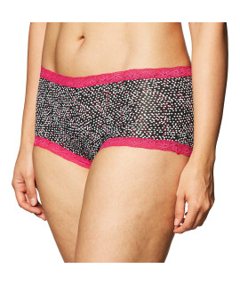 Maidenform womens Dream cotton With Lace Boy Shorts Panties, Strawberry Dot PrintWildstrawbe, XX-Large US