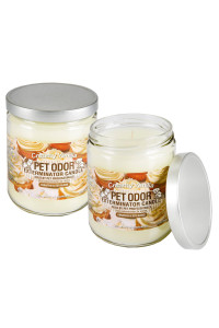 Specialty Pet Products Odor Exterminator Candle, Creamy Vanilla, 13 Ounce Jar (Pack of 2)