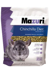 Mazuri Nutritionally complete chinchilla Food 25 Pound (25 lb)