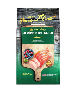 Fussie Cat Market Fresh Salmon & Chicken Meal Formula Grain-Free Dry Cat Food 4lb