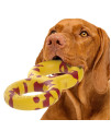 Goughnuts - Dog Toys for Aggressive Chewers Virtually Indestructible Pull Toy for Breeds Such as Pit Bulls and German Shepherds Heavy Duty Tug Dog Toy Medium Yellow