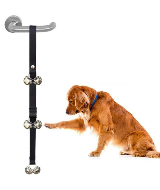 ADOgO Dog Training BellsHouse training Doorbells,6 Pcs 14 Loud Doggy Bells Length Adjustable Large doorbell for puppy Training