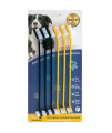 Pet Republique Dog Toothbrush Set of 6 - Dual Headed Dental Hygiene Brushes for Small to Large Dogs, Cats, and Most Pets