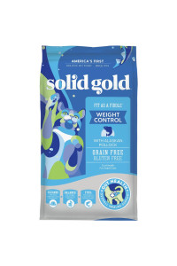 Solid Gold - Fit as a Fiddle Weight Management Cat Food - Low Calorie Grain Free Dry Cat Food Recipe with Alaskan Pollock - Superfoods & Probiotics for Gut Health and Immune Support