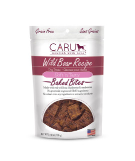 CARU - Soft 'n Tasty Baked Bites - Wild Boar Bites Dog Treats - Flavorful Training Treats - 3.75 oz.