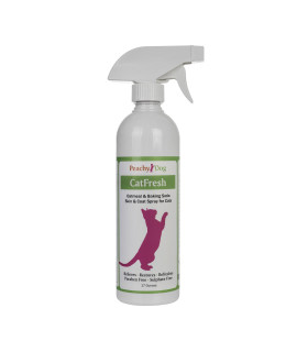 CatFresh Oatmeal Skin & Coat Spray Cleanses & Detangles, Soothes Irritations That Cause Excessive Licking, Chewing & Scratching, Moisturizes & Rejuvenates Skin, Neutralizes Odors & Removes Dander
