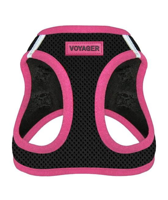 Voyager Step-In Air Dog Harness - All Weather Mesh Step in Vest Harness for Small and Medium Dogs by Best Pet Supplies - Pink, Large