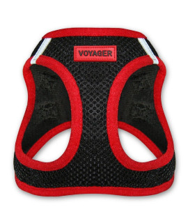 Voyager Step-In Air Dog Harness - All Weather Mesh Step in Vest Harness for Small and Medium Dogs by Best Pet Supplies - Red, X-Large