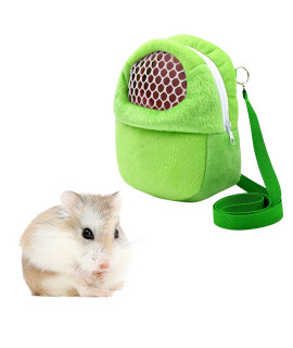 Portable Pet Carrier Bag, African Hedgehog Hamster Breathable Pet Carrier Handbags, Puppy Cat Travel Backpack (M, Green)