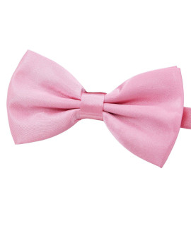 Amajiji Formal Collars for Dog Bow Ties for Medium & Large Dogs (D114 100% Polyester) (Pink)