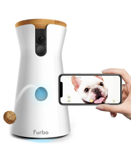 Furbo Dog camera: Treat Tossing, Full HD Wifi Pet camera and 2-Way Audio, Designed for Dogs, compatible with Alexa (As Seen On Ellen)