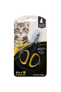 Cat Nail Clipper by Pet Republique - Professional Stainless-Steel Claw Clipper Trimmer for Cats, Kittens, Hamster, Rabbits, Birds, & Small Breed Animals