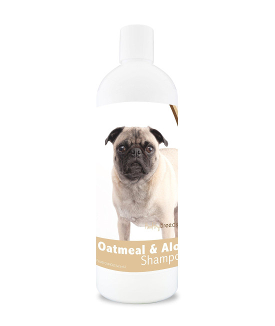 Healthy Breeds Pug Oatmeal Shampoo with Aloe 16 oz