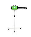 Flying Pig High Velocity Dog Pet Stand Grooming Dryer w/Variable Air Speed & Heat (Green)